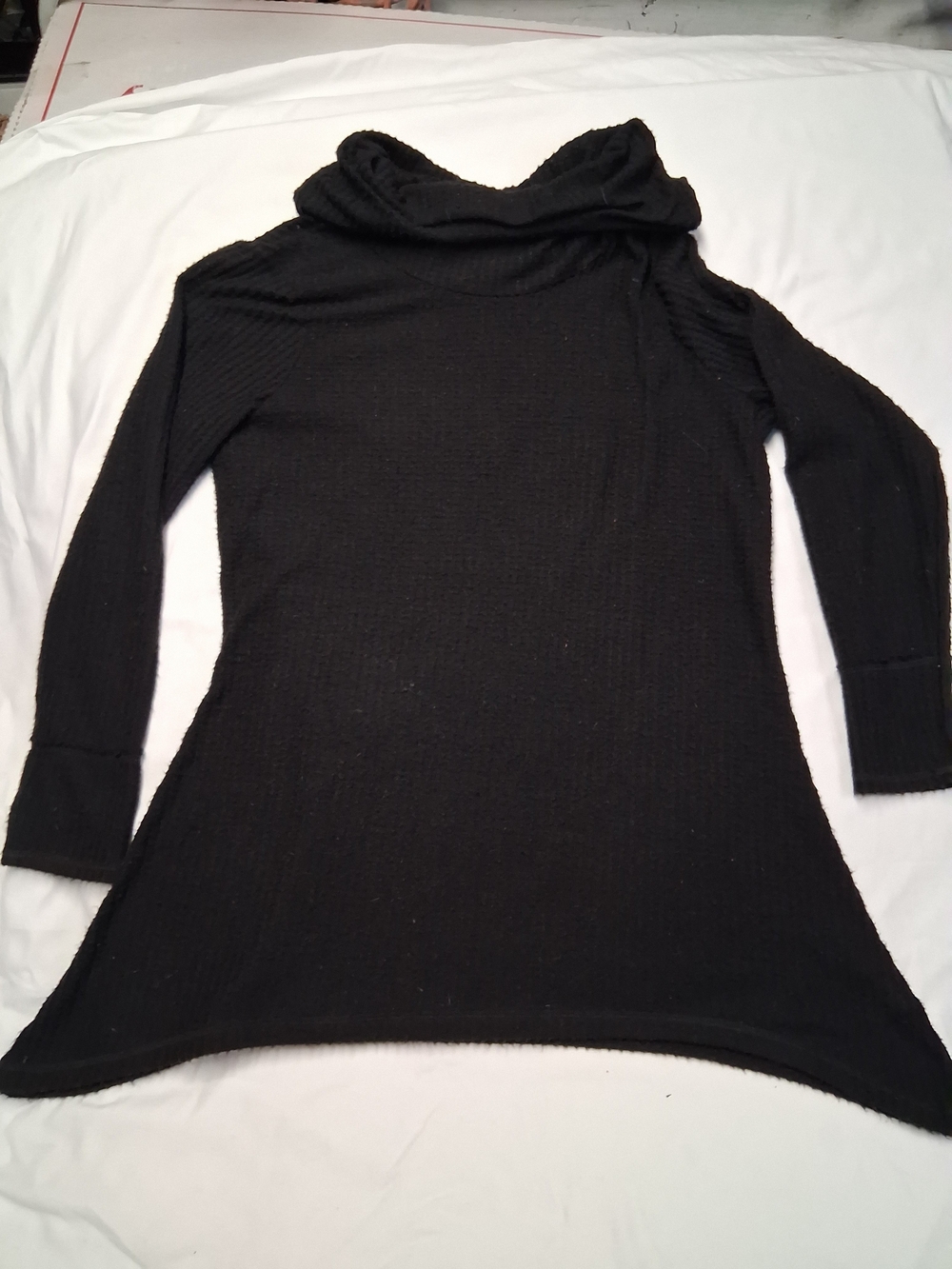 Reba Black Cowl Neck Long Sleeve Sweater